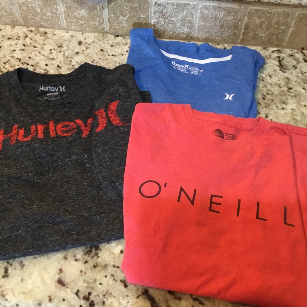 3 Mens Short Sleeve T-shirts size Large